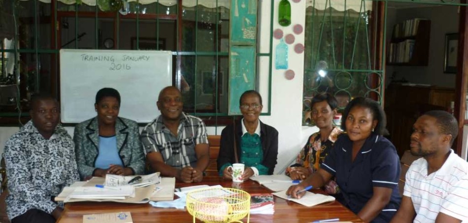 Carer training in progress